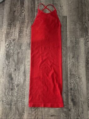 BCBGeneration Ribbed Knit BodyCon Dress - Red - Size Small